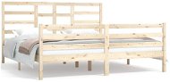 Rám postele masivní dřevo 180 × 200 cm Super King, 3105875 - Rám postele