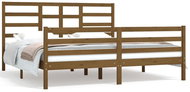Rám postele medově hnědý masivní dřevo 180×200 cm Super King, 3105878 - Postel