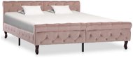 Bed frame pink velvet 160x200 cm - Bed Frame
