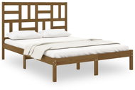 Rám postele medově hnědý masivní dřevo 120 × 200 cm, 3105948 - Postel