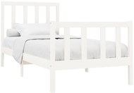 Rám postele bílý masivní borovice 90 × 200 cm, 3106689 - Postel