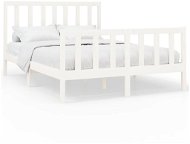Rám postele bílý masivní borovice 140 × 200 cm, 3106704 - Rám postele