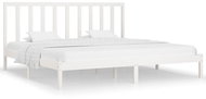 Rám postele bílý masivní borovice 180 × 200 cm Super King, 3106719 - Postel