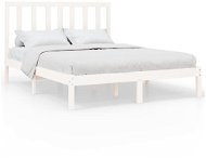Rám postele bílý masivní dřevo 120 × 200 cm, 3106764 - Rám postele
