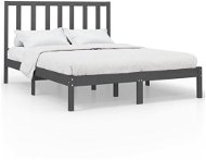 Rám postele šedý masivní dřevo 120 × 200 cm, 3106765 - Rám postele