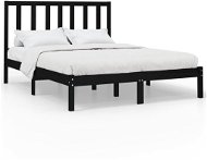 Rám postele černý masivní dřevo 120 × 200 cm, 3106767 - Rám postele