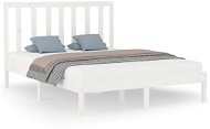 Rám postele bílý masivní dřevo 140 × 200 cm, 3106769 - Rám postele