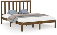 Rám postele medově hnědý masivní dřevo 160 × 200 cm, 3106781 - Postel