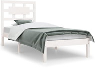 Rám postele bílý masivní borovice 90 × 200 cm, 3107339 - Postel