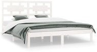 Rám postele biely masívna borovica 180 × 200 cm Super King, 3107369 - Rám postele