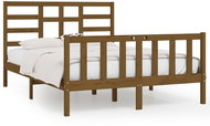 Rám postele medově hnědý masivní dřevo 150×200 cm King Size, 3107621 - Rám postele