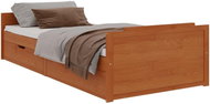 Rám postele se zásuvkami medově hnědý masivní borovice 90×200cm, 322161 - Bed