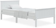 Rám postele bílý masivní borové dřevo 90 × 200 cm, 322181 - Postel