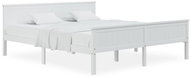 Rám postele bílý masivní borové dřevo 180 × 200 cm, 322186 - Postel