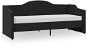 SHUMEE válenda s USB 90 × 200 cm, textil, černá, 337185 - Postel