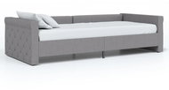 SHUMEE válenda s USB 90 × 200 cm, textil, světle šedá, 337193 - Postel