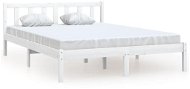 Rám postele bílý masivní borové dřevo 140 × 200 cm, 810083 - Rám postele