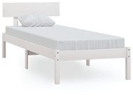 Rám postele bílý masivní borovice 90 × 200 cm, 810133 - Rám postele