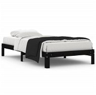 Rám postele čierny masívna borovica 100 × 200 cm, 810359 - Rám postele