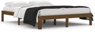 Rám postele medově hnědý masivní dřevo 150 × 200 cm King Size, 810373 - Rám postele