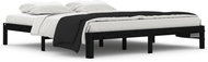 Rám postele černý masivní dřevo 180 × 200 cm Super King, 810384 - Postel