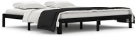 Rám postele černý masivní borovice 200 × 200 cm, 810389 - Rám postele