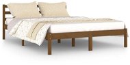 Rám postele masivní borovice 140 × 200 cm medově hnědý, 810433 - Rám postele