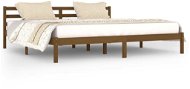 Rám postele masívna borovica 200 × 200 cm medovo hnedý, 810453 - Rám postele