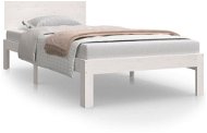 Rám postele bílý masivní borovice 90 × 200 cm, 810481 - Rám postele