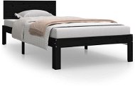 Rám postele černý masivní borovice 90 × 200 cm, 810484 - Rám postele