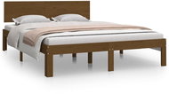 Rám postele medově hnědý masivní dřevo 150 × 200 cm King Size, 810503 - Rám postele