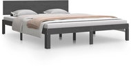 Rám postele šedý masivní borovice 160 × 200 cm, 810507 - Postel