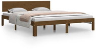 Rám postele medově hnědý masivní borovice 160 × 200 cm, 810508 - Postel