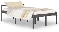 Rám postele šedý masivní borovice 120 × 200 cm, 810611 - Rám postele