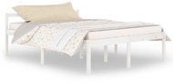 Rám postele bílý masivní borovice 150 × 200 cm King, 810620 - Rám postele