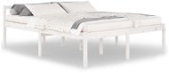 Rám postele bílý masivní borovice 160 × 200 cm, 810625 - Rám postele