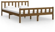 Rám postele medově hnědý masivní dřevo 120 × 200 cm, 810677 - Rám postele