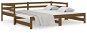 Výsuvná posteľ medovo hnedá 2× (90 × 190 cm) masívna borovica, 814657 - Rám postele