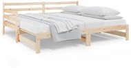 Výsuvná postel 2× (90 × 190) cm masivní borovice, 814659 - Rám postele