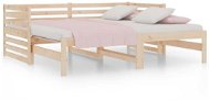 Výsuvná postel 2× (90 × 190) cm masivní borovice, 814669 - Rám postele