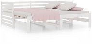 Výsuvná postel bílá 2× (90 × 190) cm masivní borovice, 814670 - Rám postele