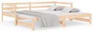 Výsuvná postel 2× (80 × 200) cm masivní borové dřevo, 814694 - Postel