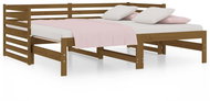 Výsuvná postel medově hnědá 2× (80 × 200) cm masivní borovice, 814712 - Postel