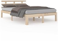 Rám postele masívne drevo 140 × 190 cm, 814734 - Rám postele