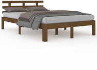 Rám postele medově hnědý masivní dřevo 160 × 200 cm, 814767 - Postel