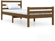 Rám postele medově hnědý masivní dřevo 90 × 200 cm, 814807 - Rám postele