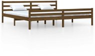 Rám postele medově hnědý masivní dřevo 180 × 200 cm Super King, 814837 - Rám postele