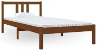 Rám postele medově hnědý masivní dřevo 90 × 200 cm, 814872 - Rám postele