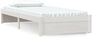 Rám postele bílý masivní dřevo 90 × 200 cm, 814935 - Rám postele