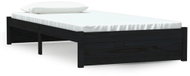 Rám postele černý masivní dřevo 100 × 200 cm, 814943 - Postel
